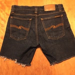 Nudie jeans tight long johns denim shorts